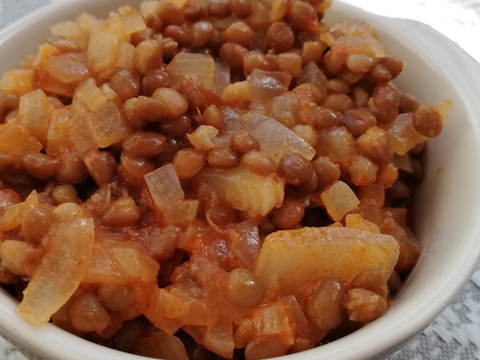 トルコ料理★緑レンズ豆の煮込み